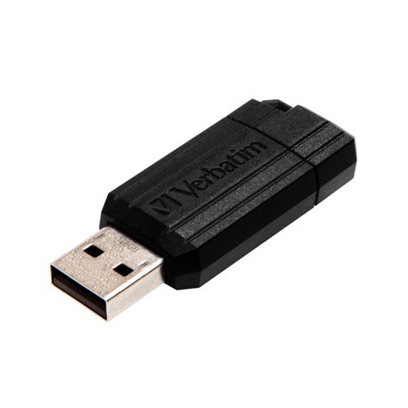 Pen Drive USB-A 2.0 128GB VERBATIM PINSTRIPE Preto VER49071