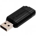 Pen Drive USB-A 2.0 128GB VERBATIM PINSTRIPE Preto VER49071