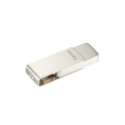 Pen Drive USB-C 3.1 128GB Hama Uni-C Rotate Pro Prata HAM182496