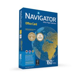 Papel 160gr Fotocopia A4 Navigator Office Card 1x250Fls 1801054