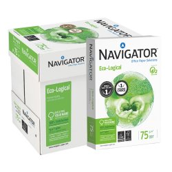 Papel 075gr Fotocopia A4 Navigator Premium Ecolog 5x500Fls 1801068