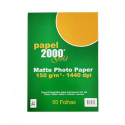 Papel 150g InkJet 2000 A4 Foto Matte - 50 Folhas 181Z17973