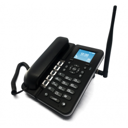 Telefone Secretaria Maxcom Comfort MM41D Dual Band 4G VoLTEPreto MM41D4G