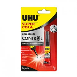 Cola Ultra Rápida 3g Control UHU Super Cola Blister 1un 10736190