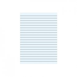 Caderno Papel Almaço A4 Pautado Azul s/Margem 5Fls 108Z15386