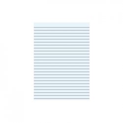 Caderno Papel Almaço A4 Pautado Azul s/Margem 5Fls 108Z15387
