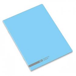 Caderno Agrafado A4 Quadriculado Ambar School Azul 48Fls 1un 17350160218