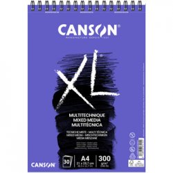 Bloco Espiralado Canson XL Mix Media A4 300g 30Fls 10807215