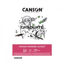Bloco Canson Graduate Manga Marker Layout A4 70g 50Fls 10850P024