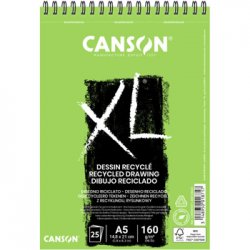 Bloco Espiralado Canson XL Recycle A5 160g 25Fls 108001871