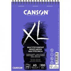 Bloco Espiralado Canson XL Mix Media A5 300g 30Fls 108001872