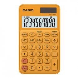 Calculadora de Bolso Casio SL310UCRG Laranja 10 Digitos CAS-SL310UCRG