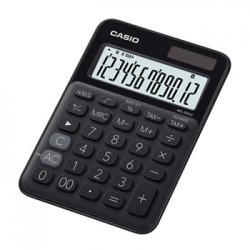 Calculadora Secretária Casio MS20UCBK Preto 12 Dígitos CAS-MS20UCBK