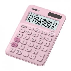 Calculadora Secretária Casio MS20UCPK Rosa 12 Dígitos CAS-MS20UCPK