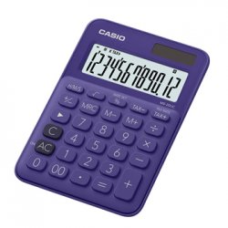 Calculadora Secretária Casio MS20UCPL Roxo 12 Dígitos CAS-MS20UCPL