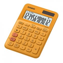 Calculadora Secretária Casio MS20UCRG Laranja 12 Dígitos CAS-MS20UCRG