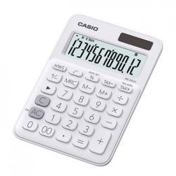 Calculadora Secretária Casio MS20UCWE Branco 12 Dígitos CAS-MS20UCWE