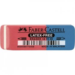 Borracha Mista Azul/Vermelho Faber-Castell 1111013