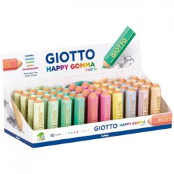 Borracha Giotto Happy Gomma Pastel Cx Expositor 1un 111234000