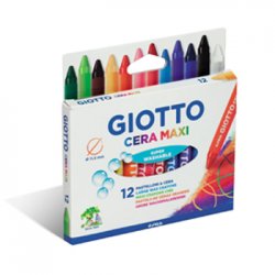 Lápis de Cera 12 Cores Giotto Maxi 160291200