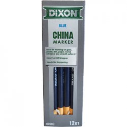 Lápis Dermatográfico Dixon Marker Azul Cx 12un 160163303