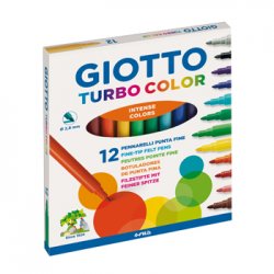 Marcador Feltro Giotto Turbo Color 12 Cores 130416000