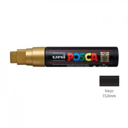 Marcador Uniball Posca PC-17K 15mm Ouro (25) 1un 1293356/UN