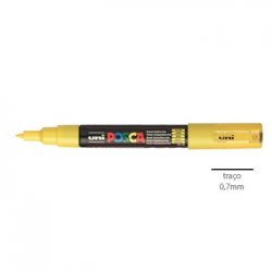 Marcador Uniball Posca PC-1M 0,7mm Amarelo (2) 1un 1293162/UN