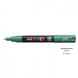 Marcador Uniball Posca PC-1M 0,7mm Verde (6) 1un 1293165/UN