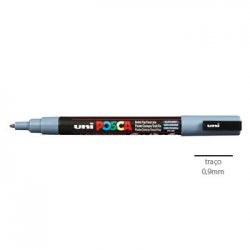 Marcador Uniball Posca PC-3M 0,9mm Cinza Slate (61) 1un 1293177/UN