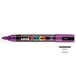 Marcador Uniball Posca PC-5M 1,8mm Violeta (12) 1un 1293103/UN