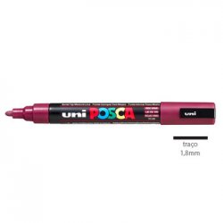 Marcador Uniball Posca PC-5M 1,8mm Vinho Tinto (60) 1un 1293106/UN