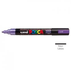Marcador Uniball Posca PC-5M 1,8mm Violeta Metálico 1un 1293120/UN