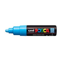 Marcador Uniball Posca PC-7M 4,5mm Azul Claro (8) 1un 1293284/UN