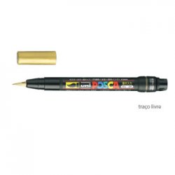 Marcador Uniball Posca PCF-350 1-10mm Ouro (25) 1un 1293247/UN