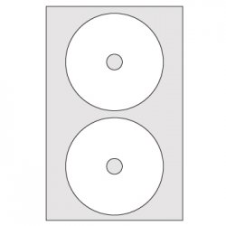 Etiquetas 117mm Multi3 para CD ou DVD 100 folhas 200un APL10816