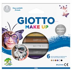 Lápis Facial Giotto Metalizadas 6 Cores 160474300