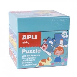 Jogo Puzzle Apli Kids Tema 4 Estações 24 Peças APL13857