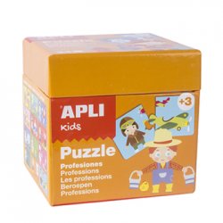 Jogo Puzzle Apli Kids Tema 12 Profissões 24 Peças APL13858