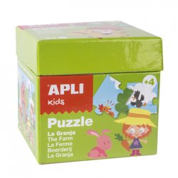 Jogo Puzzle Apli Kids Tema A Fazenda 24 Peças APL13861