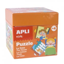 Jogo Puzzle Apli Kids Tema A Casa 24 Peças APL13862
