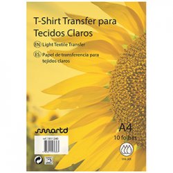 Papel Transfer T-Shirt InkJet A4 Tecidos Claros 4234 10 Fls 1811240