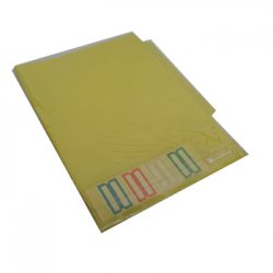 Dossier Plastico com 4 Separadores-Amarelo-1un 100Z19701