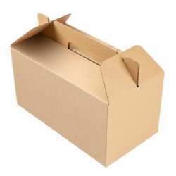 Caixa Asa Menu Lunch Box Kraft 24,5x13,5x12cm 1un 6621290