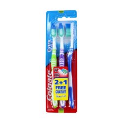 Escova de Dentes COLGATE Extra Clean 2+1un 6831818