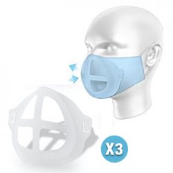 Suporte Máscara Respirador Silicone 3un 6301100