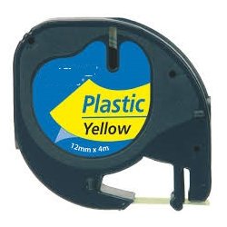 BK-Yellow 12mmX4m Plastica Dymo 2000,LT100H,QX50S0721670 NCPD91222