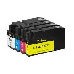 32ML Yellow para Lexmark Pro4000C Pro5000T-1.6K14L0200 LE200XLAY
