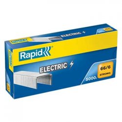 Agrafos 66/6 Rapid Electric (2/20 Folhas) Cx5000un 1551020
