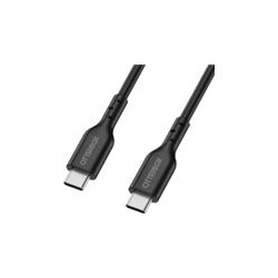 OtterBox Standard - USB-C - 24 pin USB-C (M) para 24 pin USB-C (M) - 1 m - Fast Charging - preto 78-81366